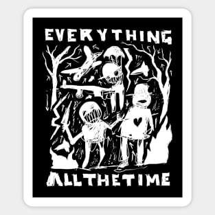 Everything All the Time - Idioteque illustrated lyrics - Inverted Sticker